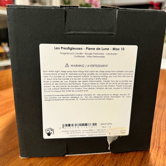 Luxury fragrance candle Baobab Les Prestigieuses 500g - Picture 3 of 4